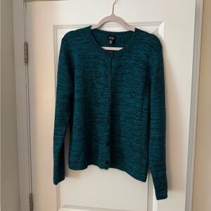 Eileen Fisher Deep Teal Cardigan